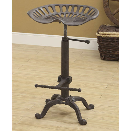 Williston Enos Swivel Adjustable Height Bar Stool & Reviews Wayfair